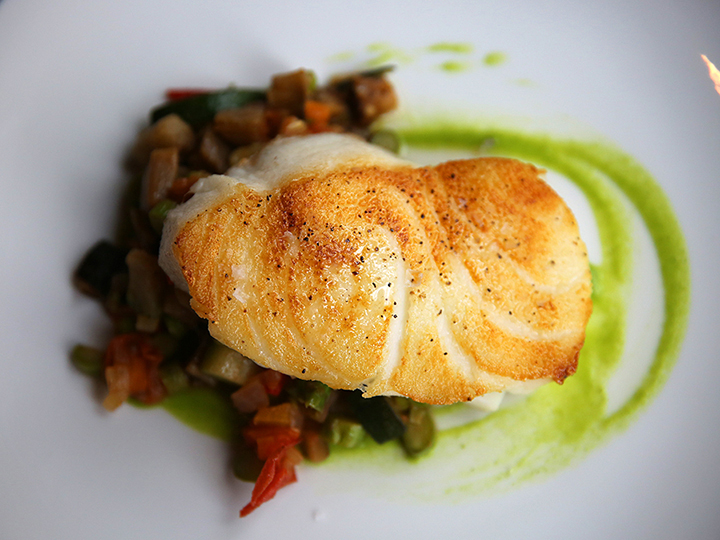 cinque  A Chilean seabass dish, photographed at Cinque Ristorante by Nicola's in Montgomery on Monday, April 20, 2015.   Cinque opened to the public on Thursday.  Photo by Leigh Taylor